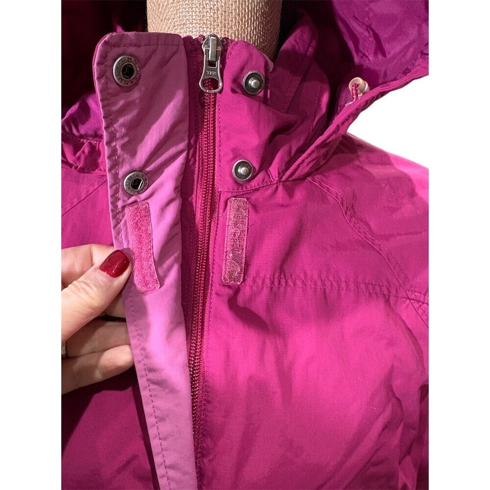L.L.Bean Jacket Womens Size M Purple Hooded Lightweight Full Zip Outdoor - Picture 4 of 14